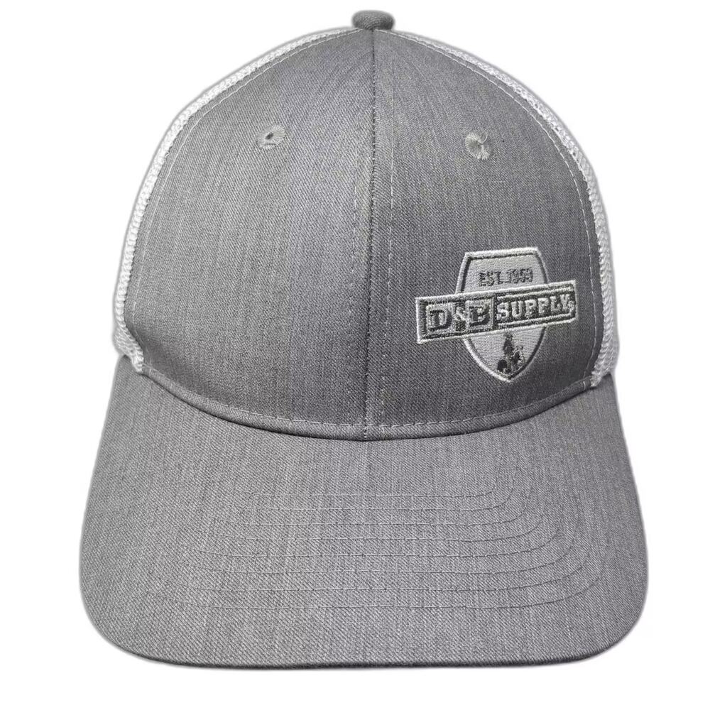 AMG D&B Supply Gray White Trucker Hat Snapback Embroidered Patch Adjustable OS